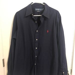 Polo by Ralph Lauren Navy Button Up
